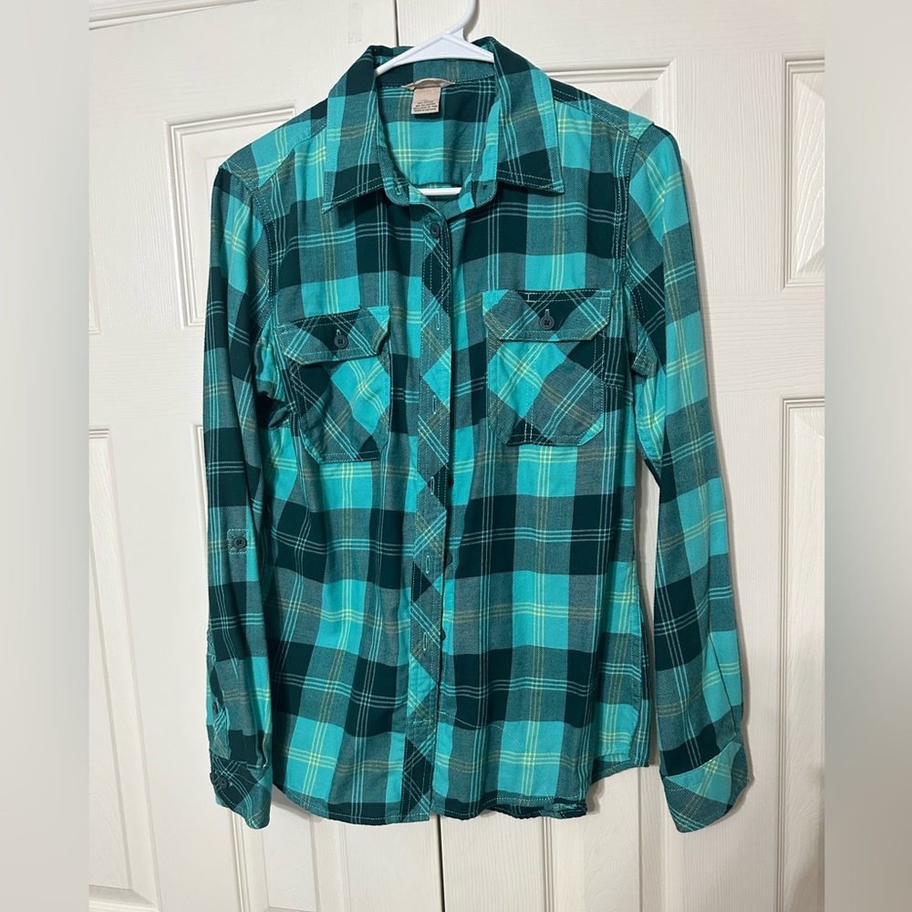 Duluth Trading Women's Free Swingin' Flannel Shirt size Medium